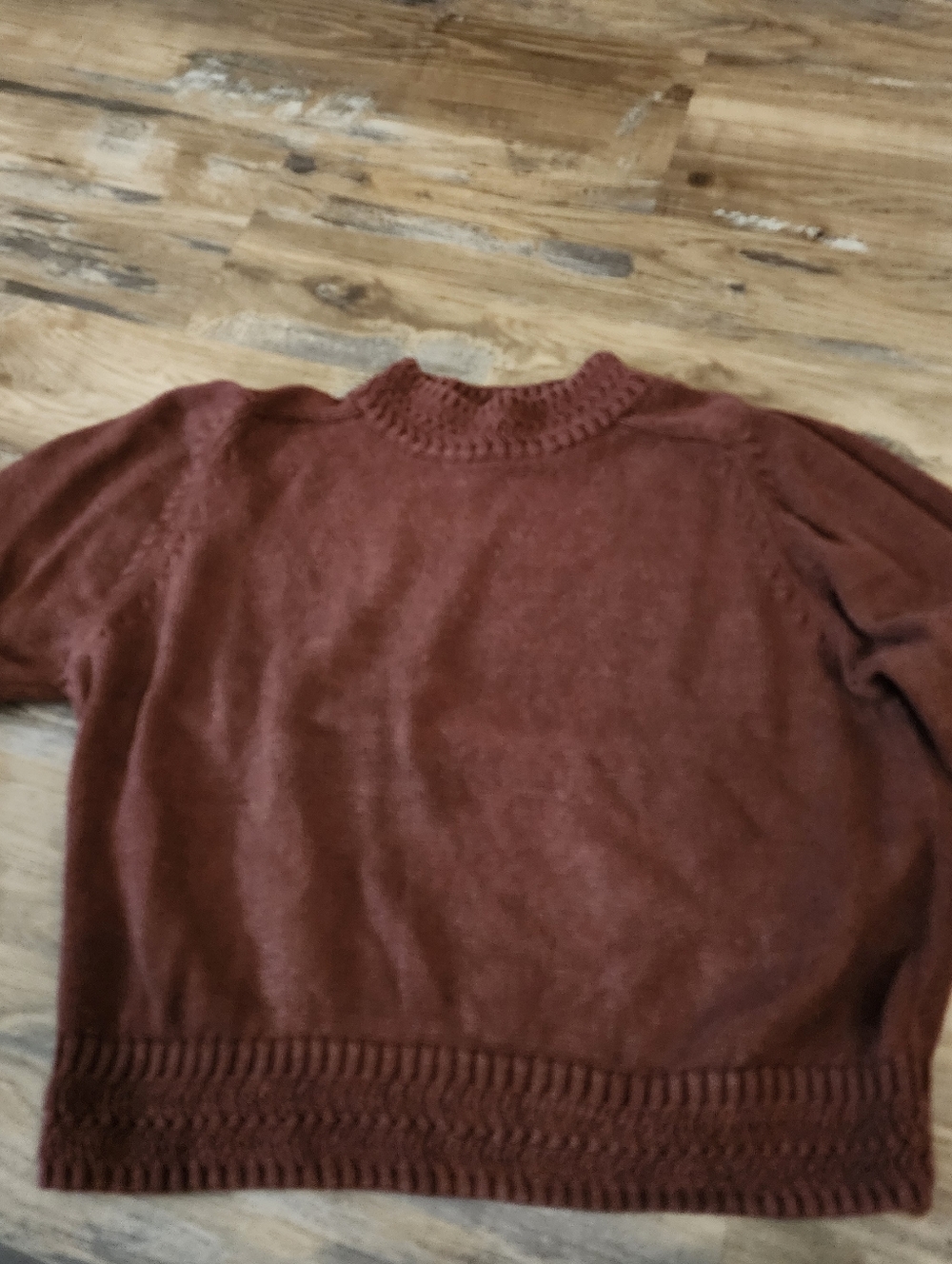 Ericka Classics Mock Neck Brown Sweater